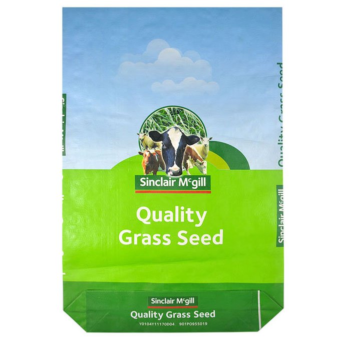 25kg Grass Seed Anti-Slip Square Bottom Woven Polypropylene Bag