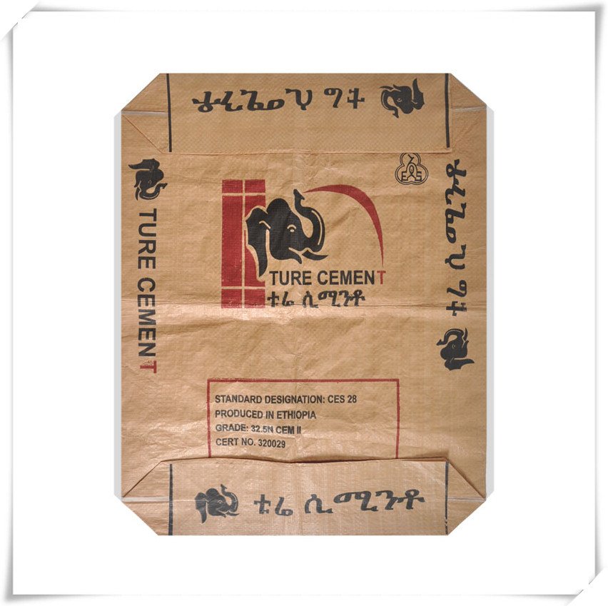 50KG Water Resistant PP Cement Valve Bag Front Side