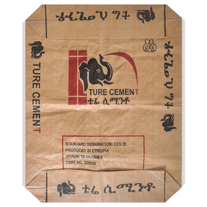 50KG Water Resistant PP Cement Valve Bag