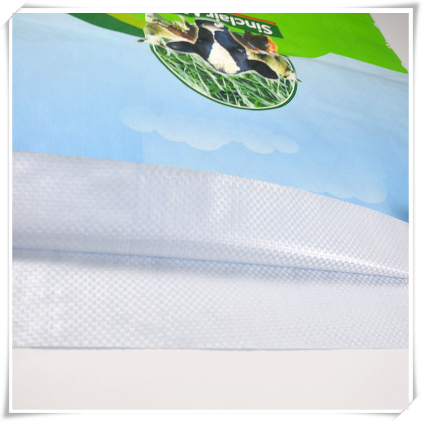 25kg Grass Seed Anti-Slip Square Bottom Woven Polypropylene Bag Basic Fabric